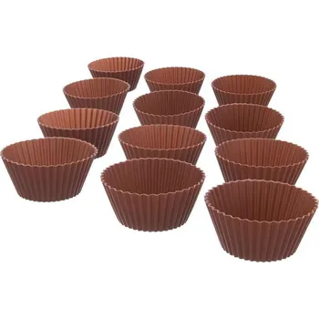 Orion Muffiny silikon hnědá 12 ks
