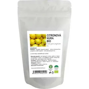 Koření Citronová kůra řezaná BIO 100g Zelené Drahokamy