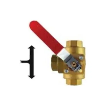 Instalatérský materiál Regulus Ventil kulový třícestný VZK M 325 L 3/4F - ruční ovládání, vrtání do L