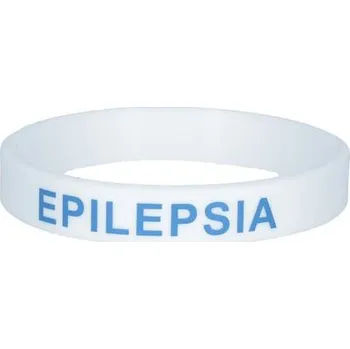 Náramek Silikonový náramek záchrany – Epilepsie