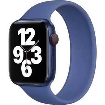 Řemínek na hodinky Navlékací silikonový řemínek pro Apple Watch Ultra 49mm / 46mm / 45mm / 44mm / 42mm - M - modrý