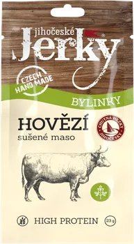 Sušené maso Jihočeské Jerky Hovězí bylinky 23 g