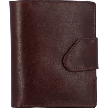 Peněženka Pánská lesklá kožená peněženka hnědá - Tomas 75VO hnědá
