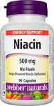 Webber Naturals Niacin 500 mg 90 cps.