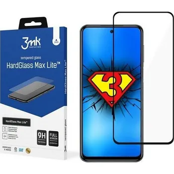 3MK celoplošné HardGlass Max Lite tvrzené sklo na Xiaomi Redmi Note 10 5G / Poco M3 Pro - černé