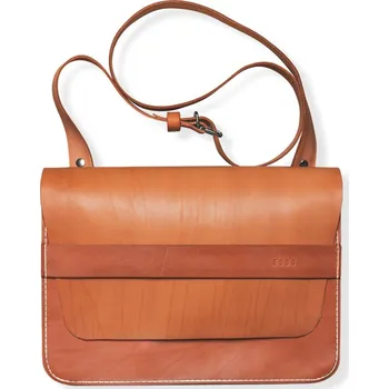 Eggo Wolf kožená brašna přes rameno Oranžová