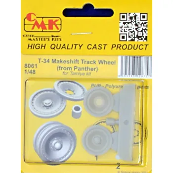 Plastikový model 1/48 T-34 Makeshift Track Wheel from Panther (TAM)