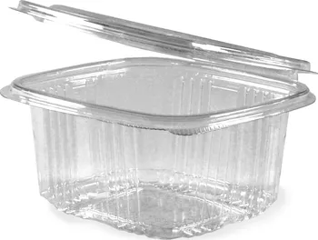 Jednorázové nádobí WIMEX Miska oválná průhledná s víčkem 375 ml 50 ks