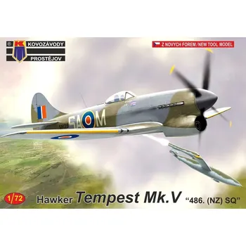Plastikový model Kovozávody 1/72 Hawker Tempest Mk.V '486 NZ SQ' (3x camo)