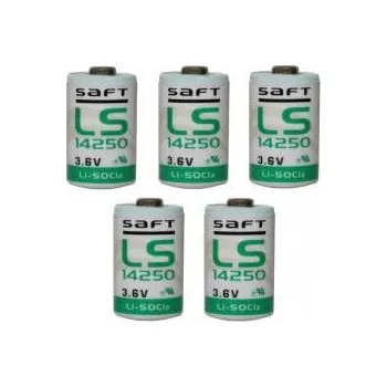 Baterie pro mobilní telefon 5x Lithium baterie Saft LS14250 1/2AA 3,6Volt originál