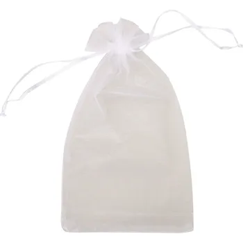 Dárková taška Pytlík organzový bílý 16,5x22 cm 5953