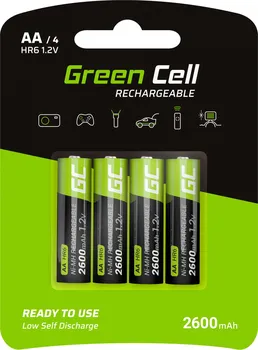 Článková baterie Green Cell GR01 HR6 2600 mAh AA 4 ks
