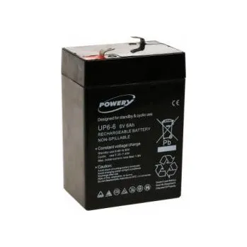 Záložní baterie Powery náhradní baterievýtahy, UPS Anlagen 6V 6Ah (nahrazuje také 4Ah, 4,5Ah) originál - 6Ah
