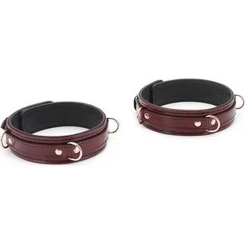 Pouta na stehna Liebe Seele Wine Red Thigh Cuffs vínové L - s kupónem KUP15 cena 1419 Kč + extra diskrétní expedice