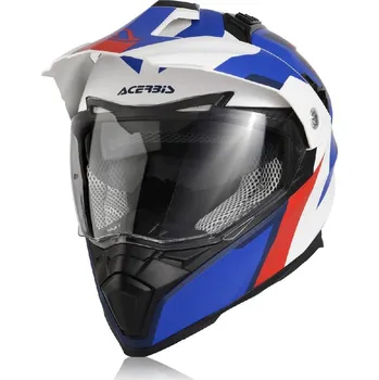 Helma na motorku ACERBIS Flip FS-606 bílá/modrá/červená M