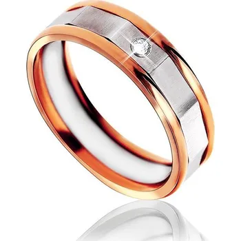 Souprava šperků MPM Snubní ocelový prsten z chirurgické oceli Wedding ring 6817 A - size 54