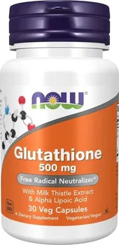Aminokyselina Now Foods Glutathione 500 mg 30 cps.