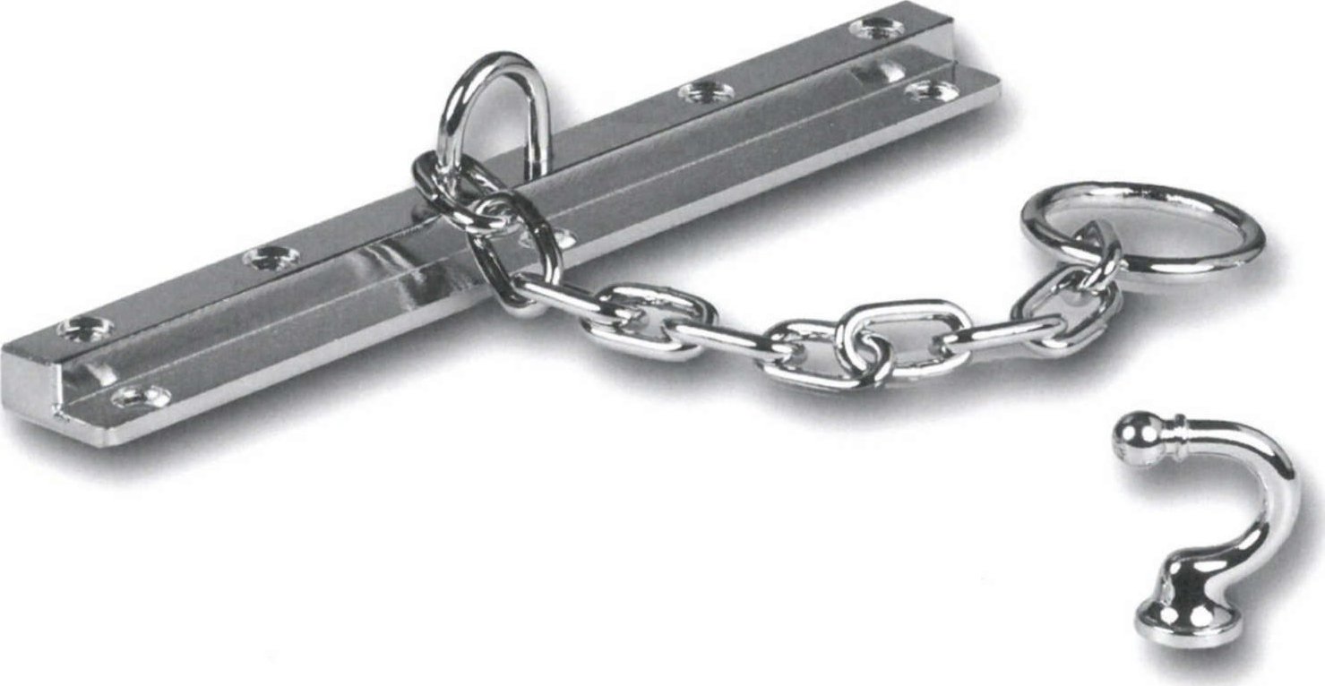 Bezpečnostní kování na zárubeň s řetězem KSŘ-202