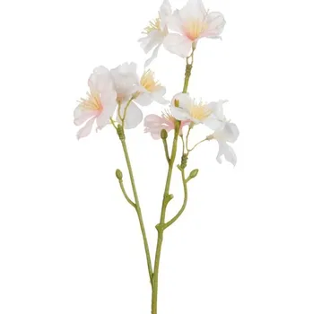 umělá květina Dekorační umělá větvička s růžovými květy Kersenboom - 25 cm