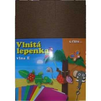 Karton Vlnitá lepenka E-Welle 260g 34,5x24,5cm, hnědá - rovná