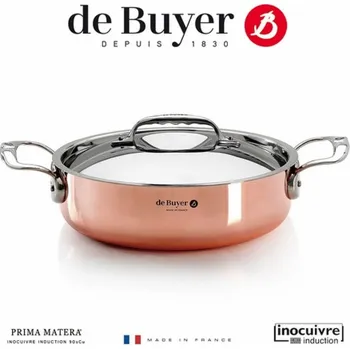 Hrnec De Buyer Prima Matera Saucepot copper/steel low 20cm induction