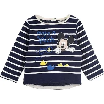 Chlapecké tričko Mickey Disney Baby tmavě modré pruhované tričko Velikost: 67