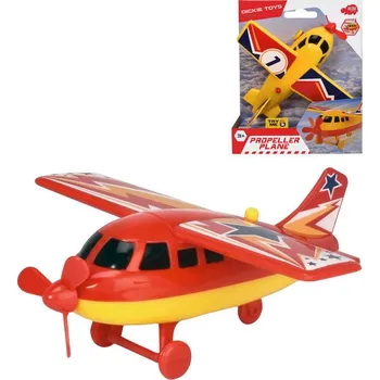 autodráha DICKIE Letadlo vrtulové 14cm funkční vrtule na baterie 2 druhy plast