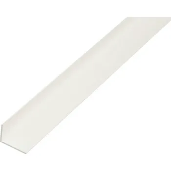 Stavební profil L profil, plast bílý, 40x10x2mm, 2,6m