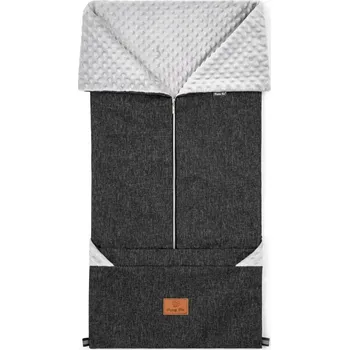 Fusak HappyBee Univerzální fusak LENY 2v1 black/minky grey
