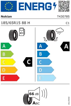 Energetický štítek osobní pneumatiky Nokian WetProof 185/65 R15 88 H