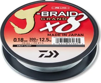 Daiwa J-Braid Grand X8 Grey Light 0,06 mm/135 m