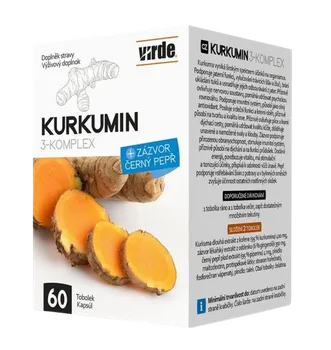 Přírodní produkt Virde Kurkumin 3-komplex 60 tobolek