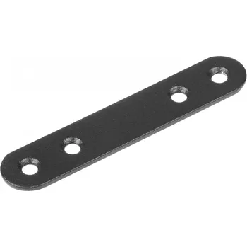 Nábytkové kování Walteco Spojovací plech 80x15x2mm, černý Množství: 1 ks