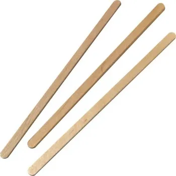 Přípravek na depilaci a epilaci Špachtle Dřevěná úzká na vosk 100ks