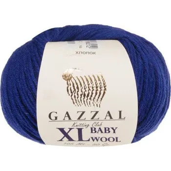 Příze Příze Baby Wool XL 802 tmavě modrá Gazzal