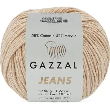 Příze Příze Jeans 1121 tělová tmavší Gazzal