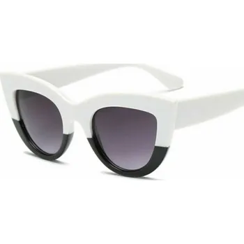 Sluneční brýle Dámské sluneční brýle CAT EYE - Bílo černé