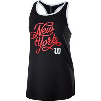 Dámské tílko Wilson NYC Calligra Tech Tank Black S