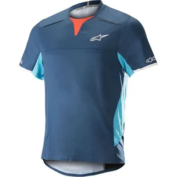 cyklistický dres Dres - ALPINESTARS Drop Pro SS 2018 - Poseidon Blue/Atoll Blue M