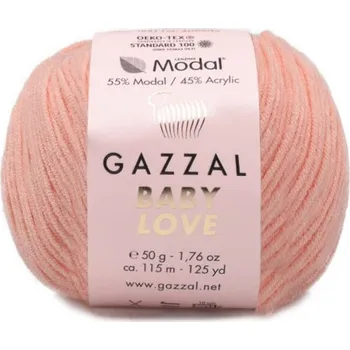 Příze Příze Baby Love 1634 světlá lososová Gazzal