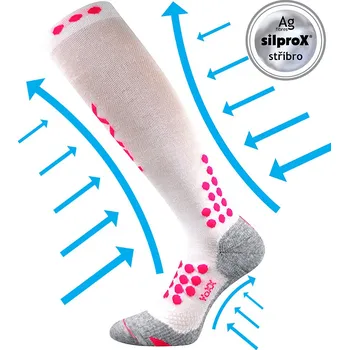 Pánské ponožky MARATHON funkční kompresní podkolenky s ionty stříbra Voxx (VoXX Kompresní podkolenky MARATHON)