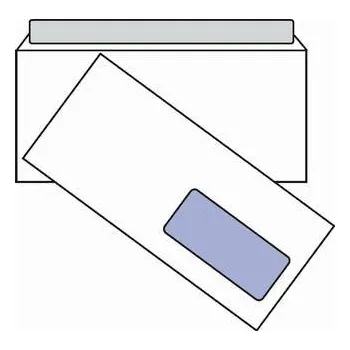 Obálka Obálka DL, 110x220, 80g, okénko, krycí páska, 20 ks