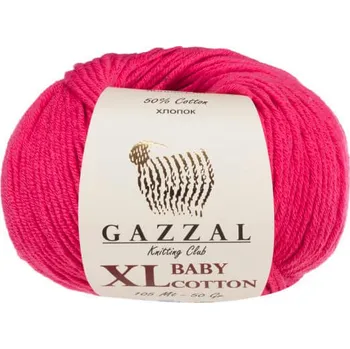 Příze Příze Baby Cotton XL Gazzal 3415 tmavě růžová Výrobce