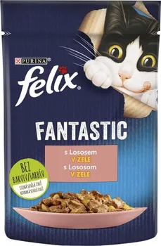 Krmivo pro kočku Felix Fantastic s lososem v želé 26 x 85 g