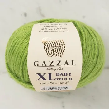 Příze Příze Baby Wool XL 838 zelená Gazzal