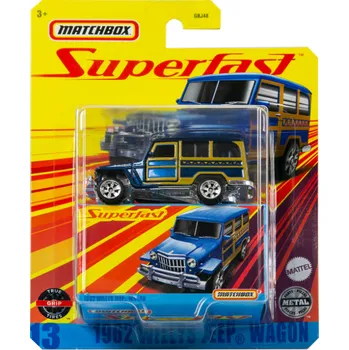 auto na autodráhu Toys Auto Matchbox Superfast 1962 Willys Jeep wagon