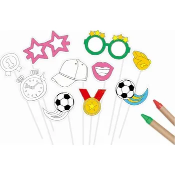 Party dekorace Dětské rekvizity Fotbal, 10 kusů