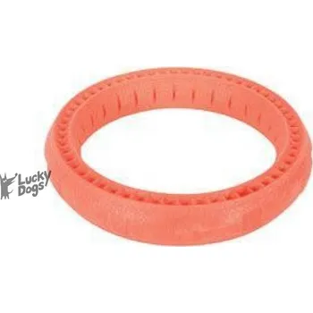 Hračka pro psa Hračka pes RING MOOS TPR POP 23cm lososová Zolux