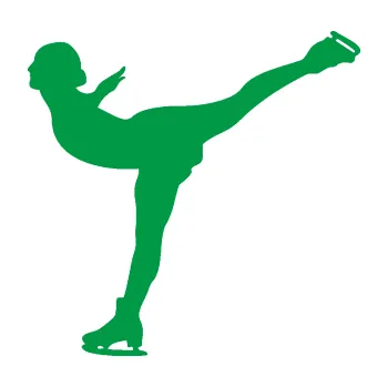 Polep vozidla Krasobruslení 014 levá krasobruslařka (12 - zelená) SAMOLEPKA NA AUTO, NÁLEPKA, FÓLIE, POLEP, TUNING, VLASTNÍ TEXT, TISK, AUTOSAMOLEPKY.cz, POLEPY, OBRÁZEK, LOGO, 3D STICKERS