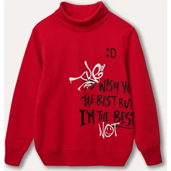 Chlapecká mikina Chlapecká mikina / rolák - Winkiki WJB 22109, červená/ 270 Barva: Červená, Velikost: 128